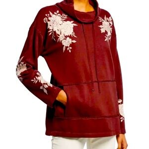 Johnny Was Santal turtle neck sweatshirt. Size Large. EUC.